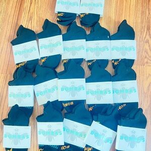 NWT Bombas unisex youth women’s Black Socks xs